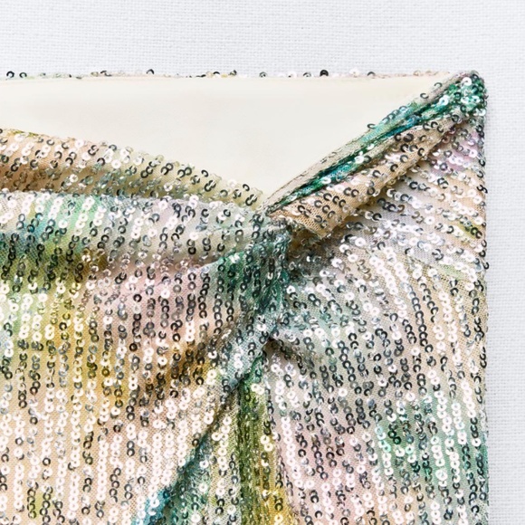 Brand new Zara multicolored sequin skirt - Picture 3 of 3